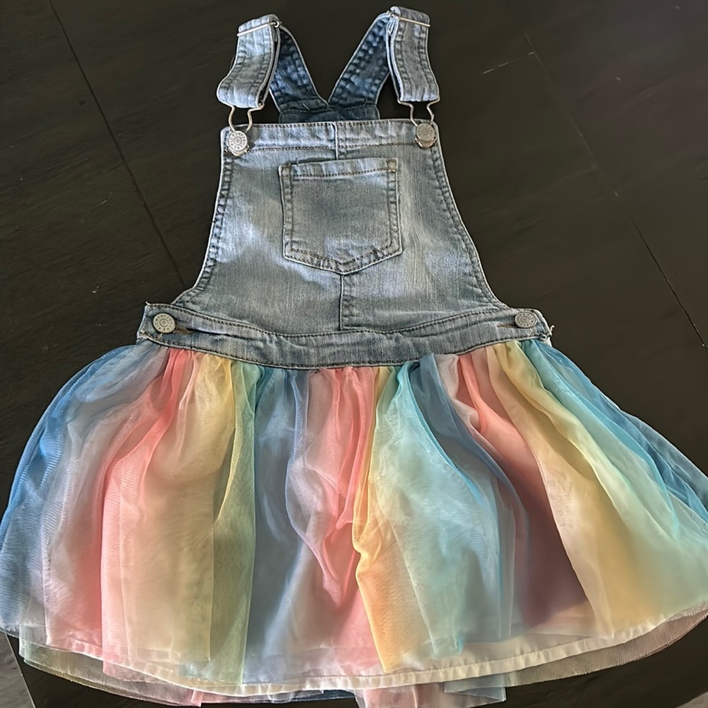 Like new denim overall dress